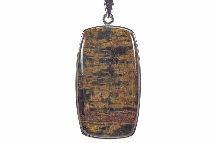 Blue Tiger's Eye Pendant (Necklace) - Sterling Silver #241276